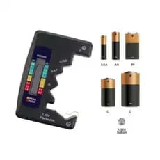 Testador Medidor De Pilhas Com Capacidade Para Pilhas AA AAA C D N 9V 6F22 LCD Mostrador Digital DCQ122