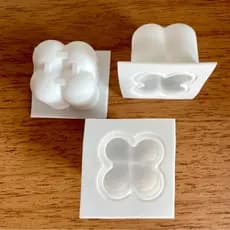Molde de Silicone Mini Bubble 1 Cavidade p Velas Artesanais