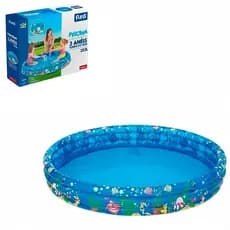 Piscina Infantil 3 Anéis Estampa Fundo Do Mar 253L 122x25cm