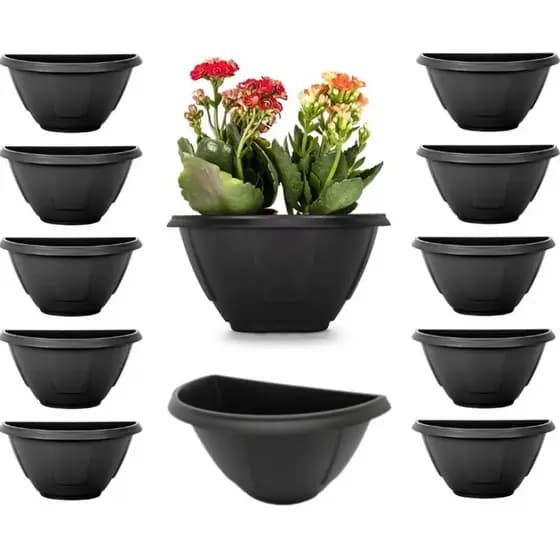 12 Vasos Parede Grande 2,6 Litros Jardim Vertical Horta