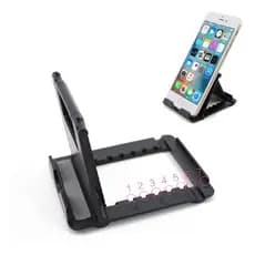 Suporte Articulavel Dobrável Ajustável Universal De Mesa Para Celular Tablet 6 Posiçoes  Amarelo