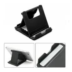 Suporte Articulavel Dobrável Ajustável Universal De Mesa Para Celular Tablet 6 Posiçoes  Azul