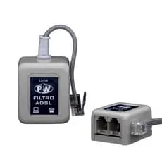 Filtro Para Linha Telefônica Telefone Modem Internet ADSL Duplo 2 Entradas PW