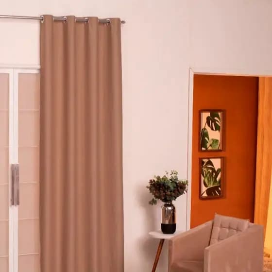 Cortina quarto e sala roma UMA PARTE 1,00 de largura x 2,35 de comprimento com ilhós