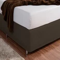 Saia Box Matelada com Elástico Queen Tabaco