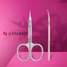 Tesoura de Cutícula Staleks SE 50 1 / SE 50 2-  Série Expert 50 - Manicure Russa