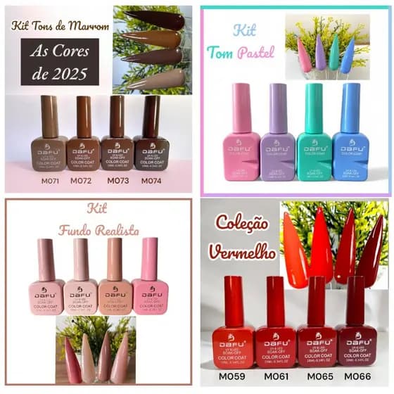 Kit de Esmaltes em Gel Dafu - Secagem UV - Perfeita Cobertura