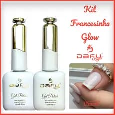 Kit Francesinha Renda + Branco - Esmalte em Gel - Dafu - Secagem UV/LED
