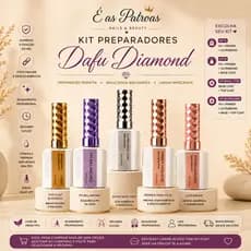 Kit DAFU Diamond Profissional | PH Balancing Ultrabond Primer Base Coat Top Coat 15ml