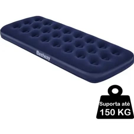 Colchão Inflável Multiuso Solteiro Suporta 150 Kilos