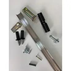 Kit Trilho de Aluminio para Porta Camarão *Completo* - Branco/Bronze/Preto/Cromado