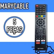 5x Controle Remoto Compativel TV PHILCO netflix Amazon