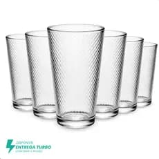 Copo de Vidro 310ml – Ideal para Água, Suco, Refrigerante, Chopp, Drinks e Coquetéis – Vidro Transparente