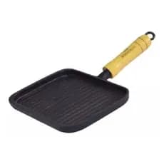 Bifeteira retangular frisada de ferro 21x15 cm