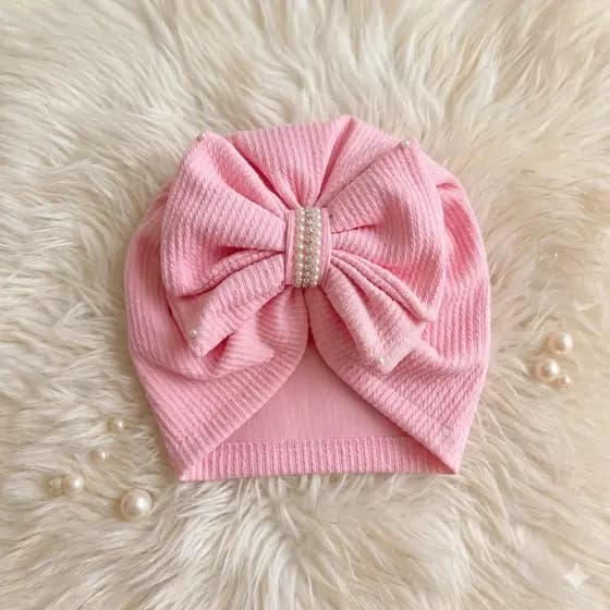 Touca Turbante Bebê com Laço modeno| Novidades bebê e infantil