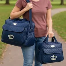 Bolsa Maternidade Menino - Kit 2 Bolsas Saida Maternidade Bebe