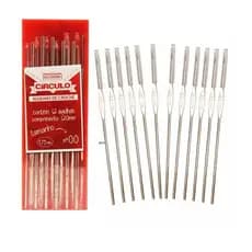 Agulha de crochê Aço Niquelado - Círculo - várias numerações - COD 340707
