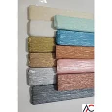 Papel Crepom Impermeável Metalico/Perolado ART FLOC Tipo Italiano 48cmx2m UNIDADE - para bem casado/forminhas