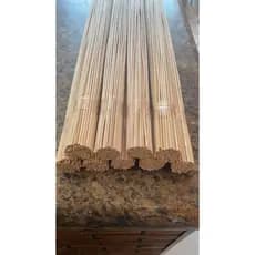 Vareta de bambu CHINÊS 60cm 3mm espessura para pipas pequenos, raias, gaiolas... Pct c/100 UN - VARETAS SEM CASCA