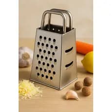 Kit 2 Mini Ralador 4 Faces Alho Queijo Mesa Pequeno Inox