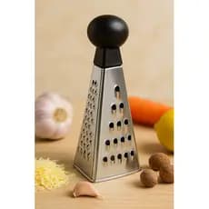 Kit 2 Mini Ralador 3 Faces Alho Queijo Mesa Pequeno Inox