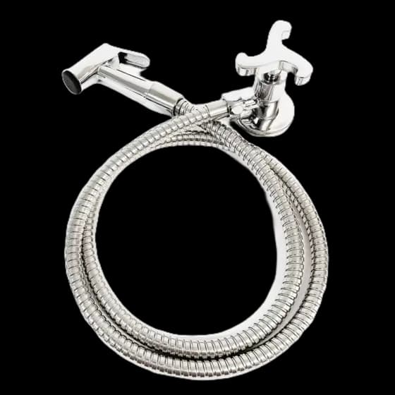 Ducha Higiênica metal 1/4 volta c34 trio Metal cromado