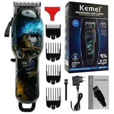 Máquina De Cortar Cabelo Profissional caveira Kemei original Km 735 - Bivolt