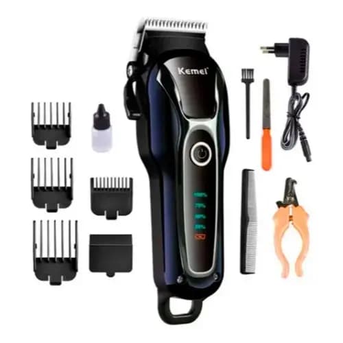Maquina Tosa Cães E Gatos Profissional aparador de pelos pets original kemei 1991 - 100/220v bivolt