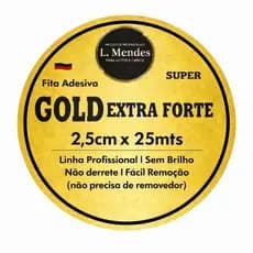 Fita Adesiva Capilar Para Próteses E Perucas 25m x 2,5cm Gold Extra Forte