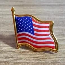 Broche USA Estados Unidos Da América Pin Bandeira Americana - EUA United States metal esmaltado