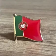 Pin Bandeira Portugal Broche Diplomata Viajante Acessório Moda País Europeu