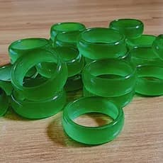 Anel Cristal Vidro Quartzo Strass Verde Brilho Infinito Tamanho 21 22