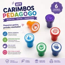 CARIMBO PEDAGÓGICO AUTOTINTADO LEO&LEO - 6 ESTAMPAS