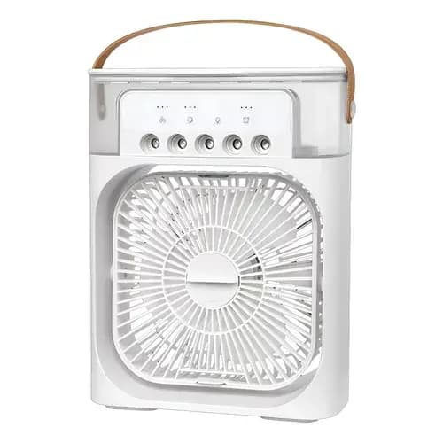 Ventilador Silencioso Portatil 3 Velocidades Umidificador De Ar climatizador Com Led Voltagem