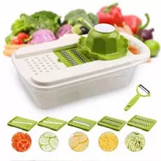 Descascador 5 Em 1 Fatiador Ralador De Alimentos Legumes