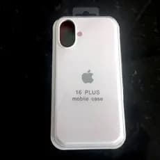 Capa capinha para Iphone 16 Plus 16 Pro e 16 Pro Max Preta e Branca de silicone aveludada no interior