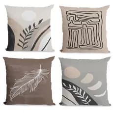 Kit 4 Capas Decorativas para Sofá Quarto Decoração Sala Luxo qualidade