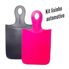 Kit 2 Lixeira para Carro Organizador Lixeirinha Automotiva Porta Lixo