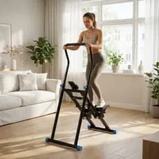 Maquina Aparelho Simulador Caminhada Escada Escalada Dobrável 130kg Treino Casa Fitness - Ustar