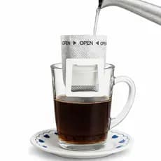Kit 50 Mini Coador Café Filtro Individual Mini Descartável Dose Única Papel Portátil