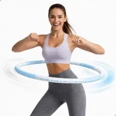 Bambolê Arco Fitness Profissional Com Peso Ajustável U-star Desmontável Portátil Tamanho Regulável Ginastica Ritmica
