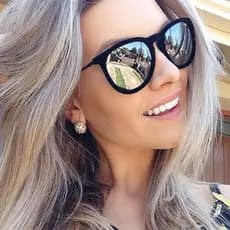 Novo Óculos de sol Erica Valvet Veludo Espelhado Prata Lindo