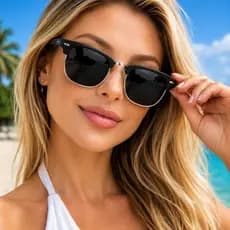 Óculos de Sol Club Luxo 😎 UV400 Masculino Feminino | Estiloso Tendência 2026