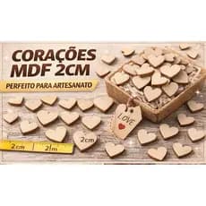 Corações de MDF 2cm | Aplique para Artesanato, Lembrancinhas, Decoração e DIY