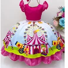 Vestido de festa Infantil De Princesa Para Aniversario Casamento Batizado Varias cores e modelos