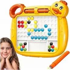 Lousa Mágica Caneta Magnética prancheta Infantil Educativo Autismo Cartelas Desenho Brinquedo