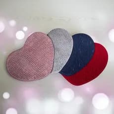 Tapete Banheiro Quarto Coração 45x55 cm Antiderrapante e Absorvente Soft Ball Heart
