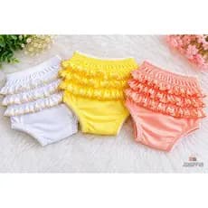 Calcinha Bebê Menina Bunda Rica Super Macia Kit 3 Peças 0 a 2 Anos