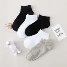 Meia Infantil Soquete Unissex Conforto e Qualidade 2 a 10 Anos Kit 12 pares