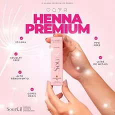 Henna para Sobrancelha SOURCIL 3g Profissional + Fixador 10ml - Designer Completo